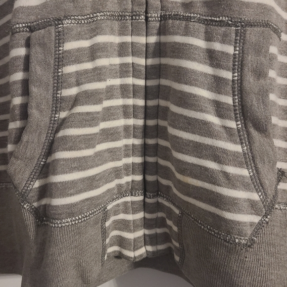 XL AE Hoodie Sweatshirt Grey Striped - Picture 4 of 8